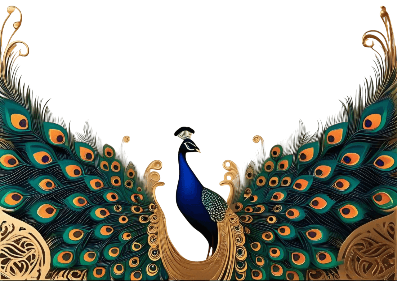 Peacock decoration